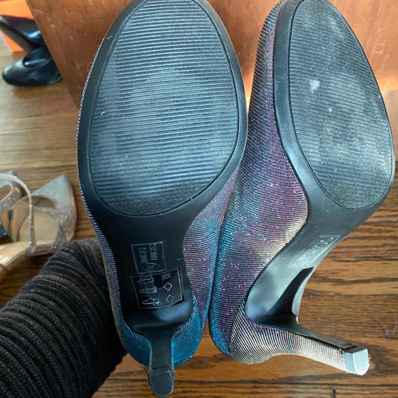 Mortises Tootsies glitter heels size 8M - Picture 3 of 3